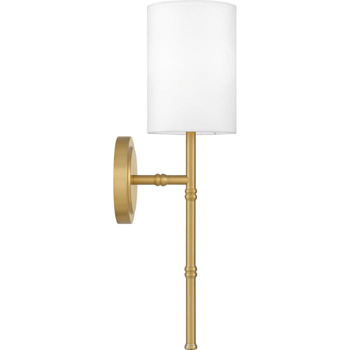 Quoizel QW16126AB One Light Wall Sconce, Aged Brass