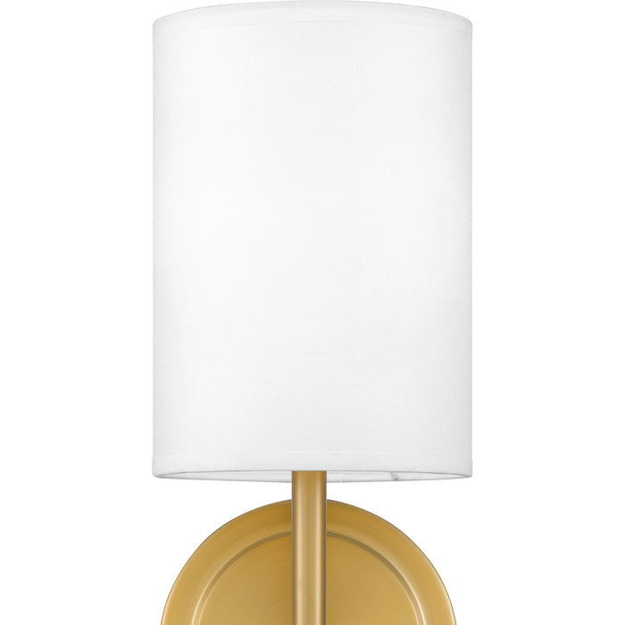 Quoizel QW16126AB One Light Wall Sconce, Aged Brass