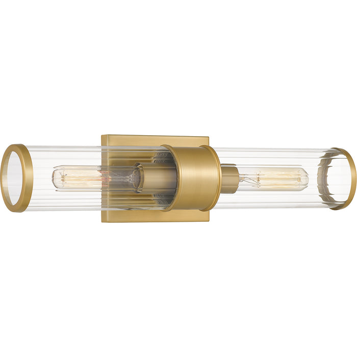 Quoizel QW16128AB Two Light Wall Sconce, Aged Brass
