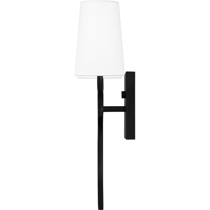Quoizel QW16130MBK Two Light Wall Sconce, Matte Black