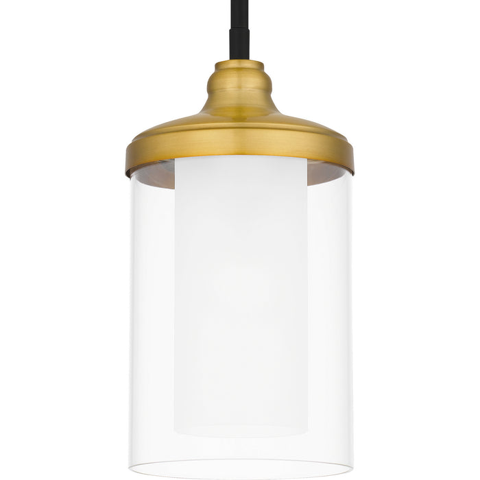 Quoizel ROW1506MBK One Light Mini Pendant, Matte Black