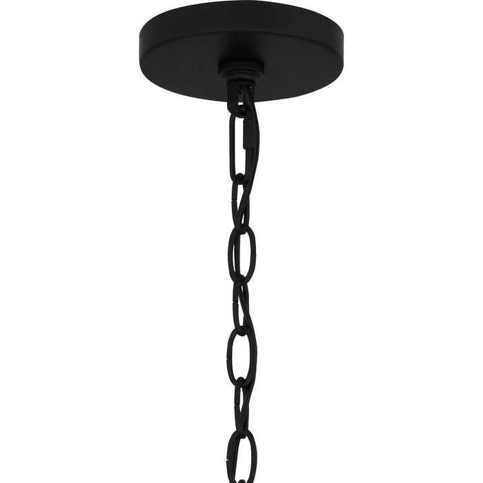 Quoizel ROW5022MBK Five Light Chandelier, Matte Black