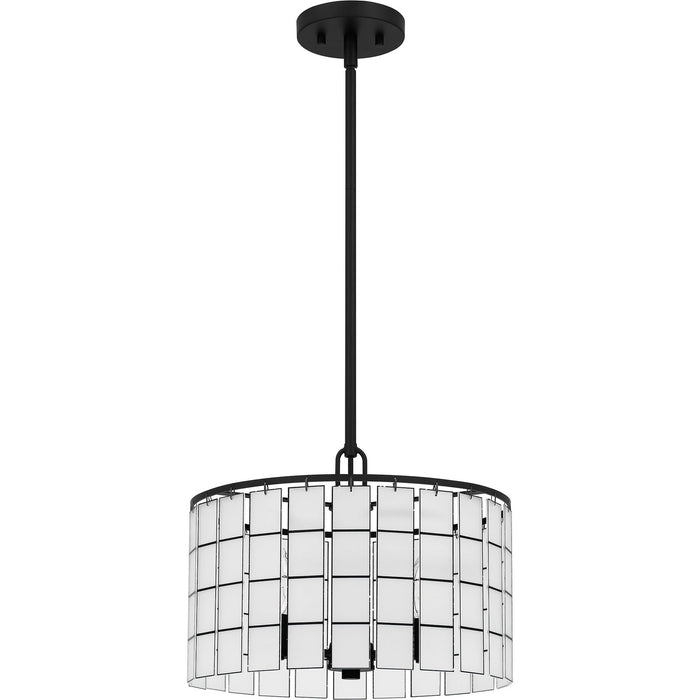 Quoizel SGL2814MBK Three Light Pendant, Matte Black