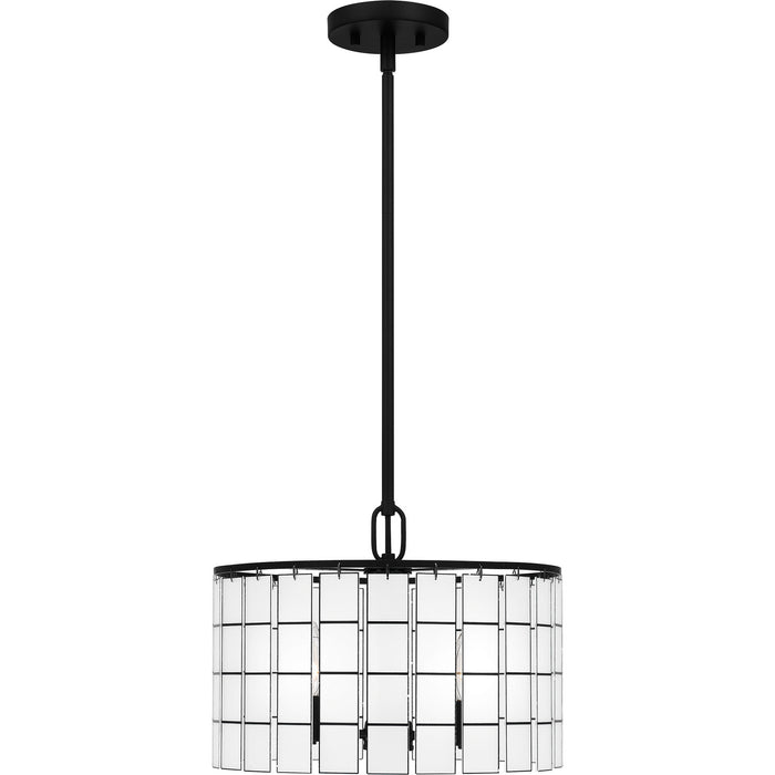 Quoizel SGL2814MBK Three Light Pendant, Matte Black