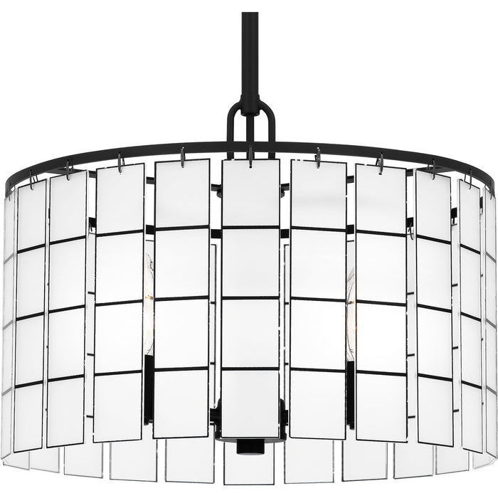 Quoizel SGL2814MBK Three Light Pendant, Matte Black