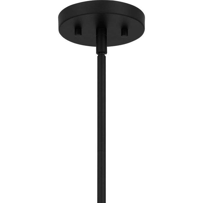 Quoizel SGL2814MBK Three Light Pendant, Matte Black