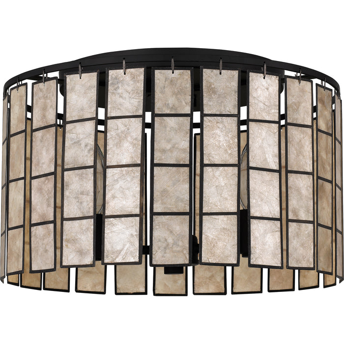 Quoizel SGLM1714MBK Three Light Semi Flush Mount, Matte Black