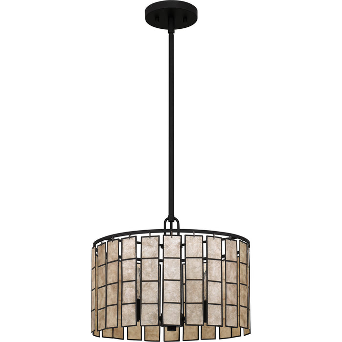 Quoizel SGLM2814MBK Three Light Pendant, Matte Black