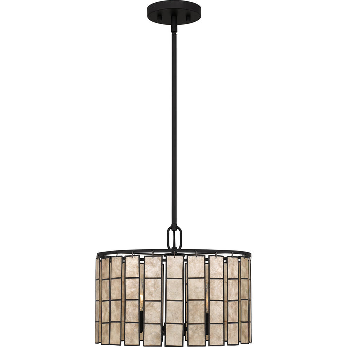 Quoizel SGLM2814MBK Three Light Pendant, Matte Black