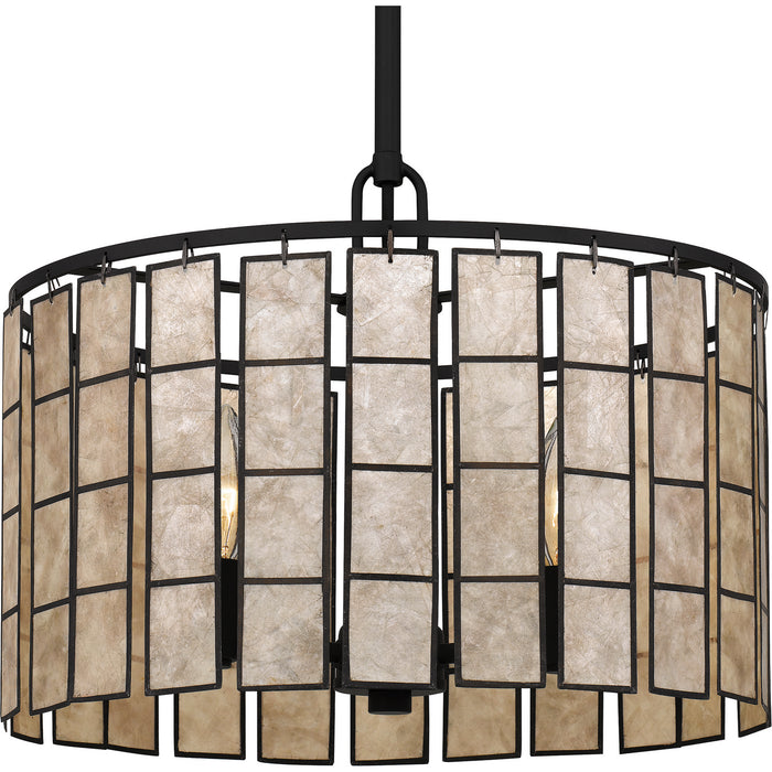 Quoizel SGLM2814MBK Three Light Pendant, Matte Black