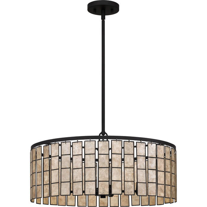 Quoizel SGLM2822MBK Four Light Pendant, Matte Black