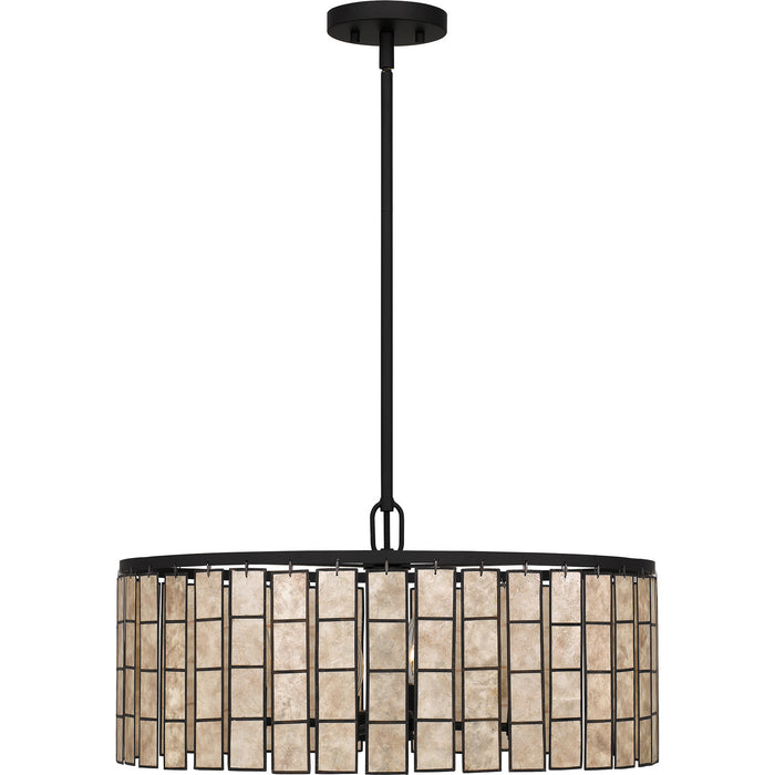 Quoizel SGLM2822MBK Four Light Pendant, Matte Black
