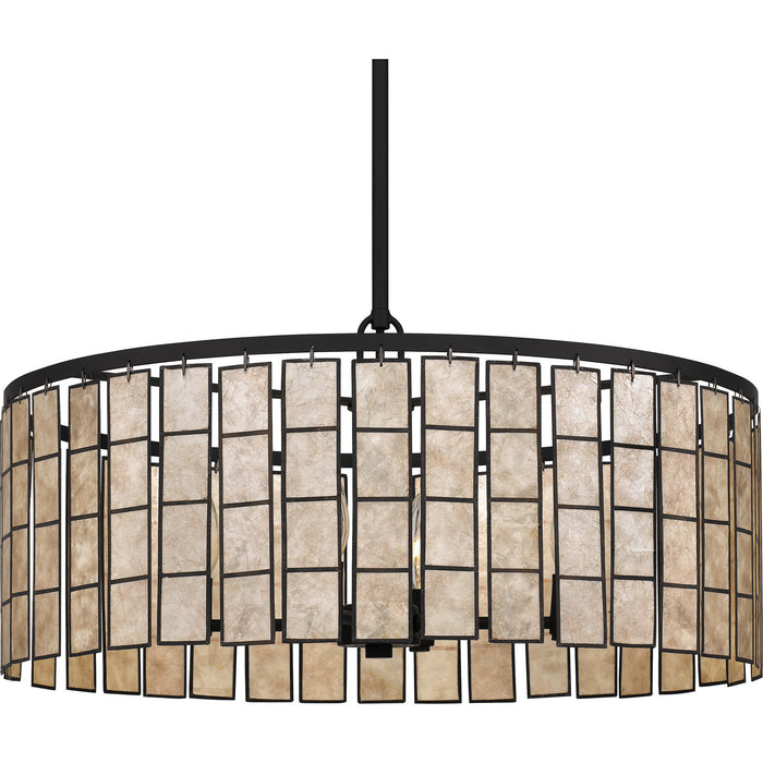 Quoizel SGLM2822MBK Four Light Pendant, Matte Black