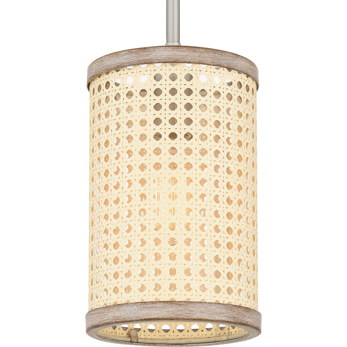 Quoizel SYA1506BN One Light Mini Pendant, Brushed Nickel