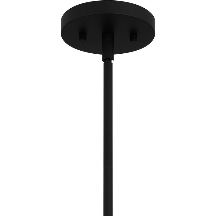 Quoizel SYA1506MBK One Light Mini Pendant, Matte Black