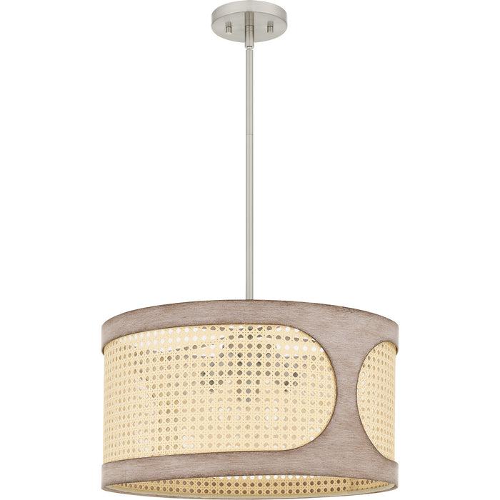 Quoizel SYA2818BN Three Light Pendant, Brushed Nickel