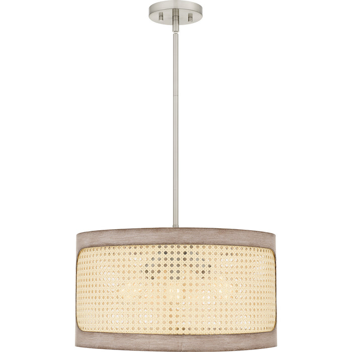 Quoizel SYA2818BN Three Light Pendant, Brushed Nickel