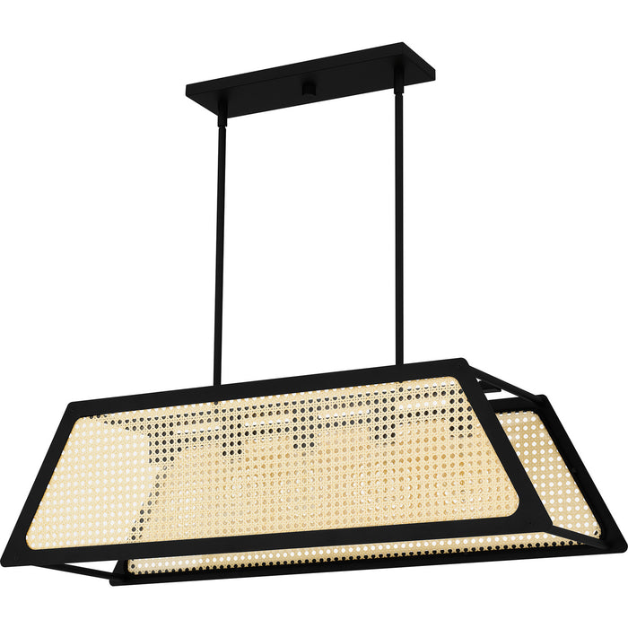 Quoizel SYA536MBK Five Light Island Chandelier, Matte Black