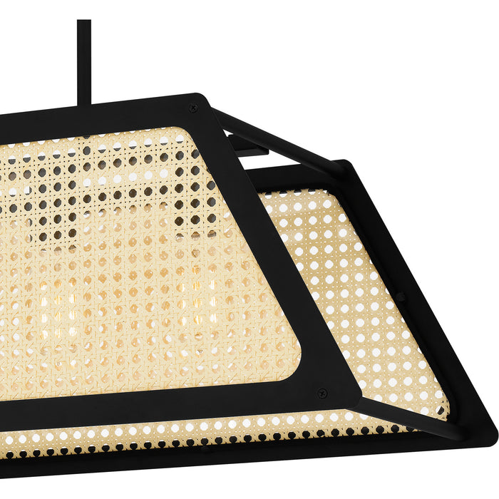 Quoizel SYA536MBK Five Light Island Chandelier, Matte Black