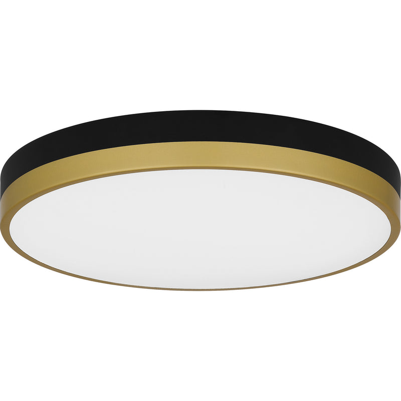 Quoizel WLN1615MBKG LED Flush Mount, Matte Black Gold