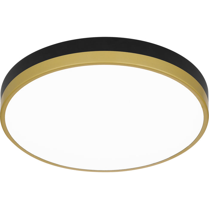 Quoizel WLN1615MBKG LED Flush Mount, Matte Black Gold