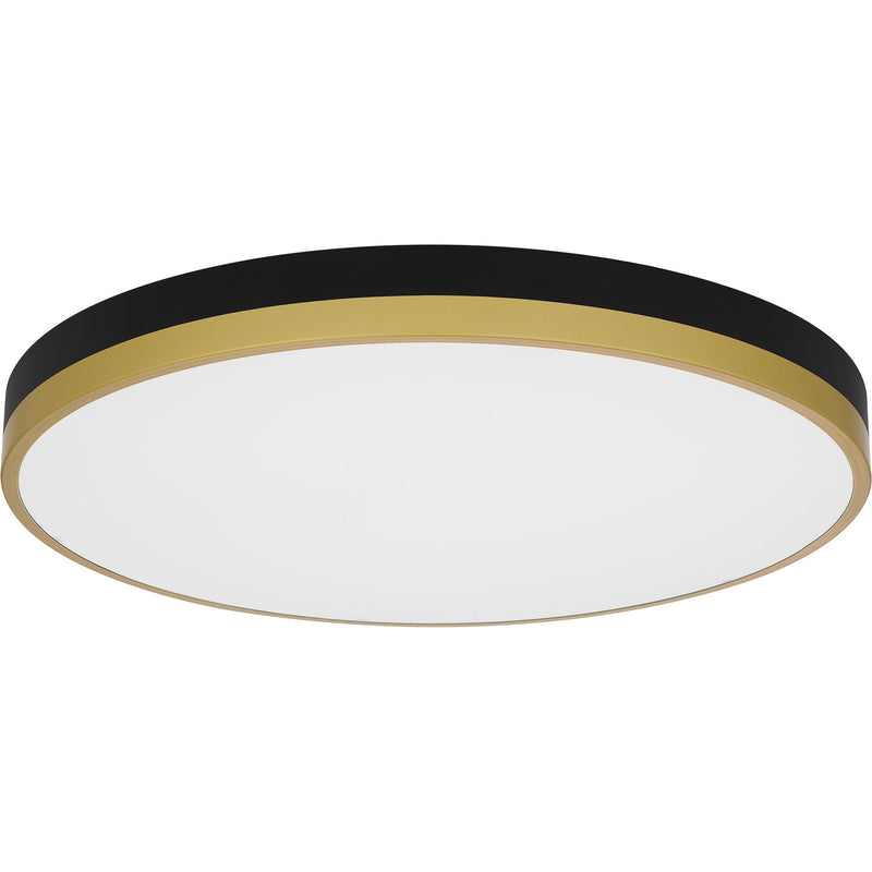 Quoizel WLN1620MBKG LED Flush Mount, Matte Black Gold