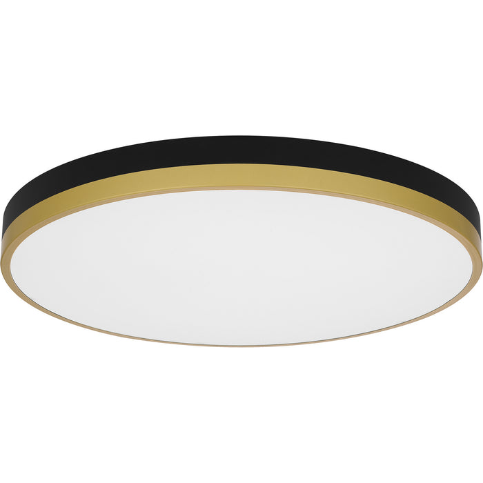 Quoizel WLN1620MBKG LED Flush Mount, Matte Black Gold
