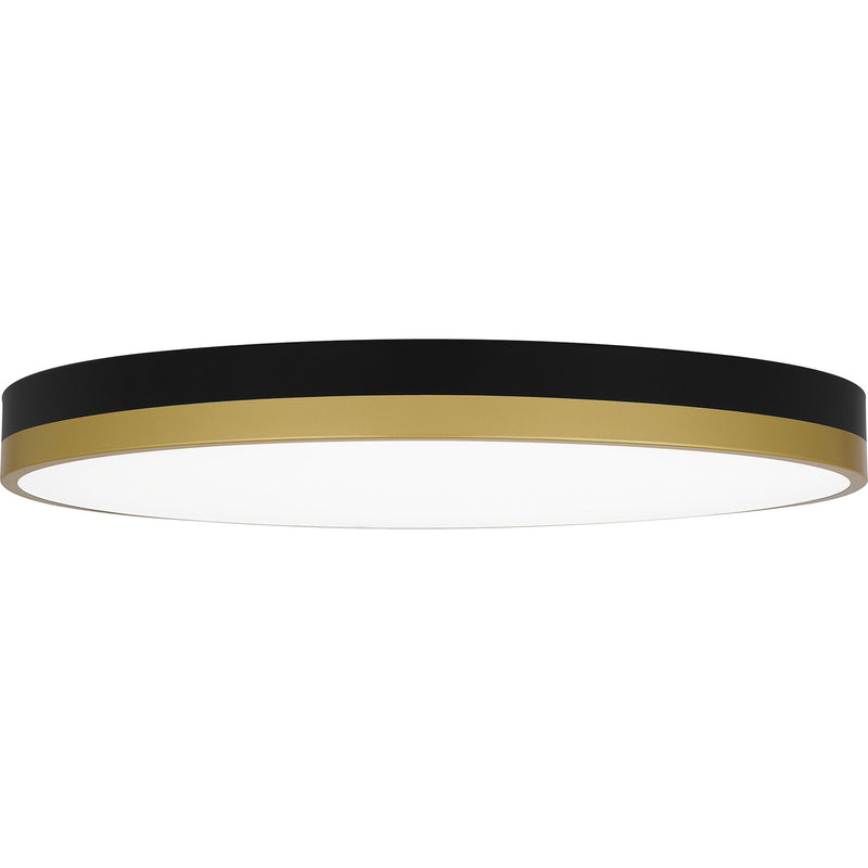 Quoizel WLN1620MBKG LED Flush Mount, Matte Black Gold