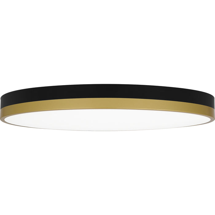 Quoizel WLN1620MBKG LED Flush Mount, Matte Black Gold