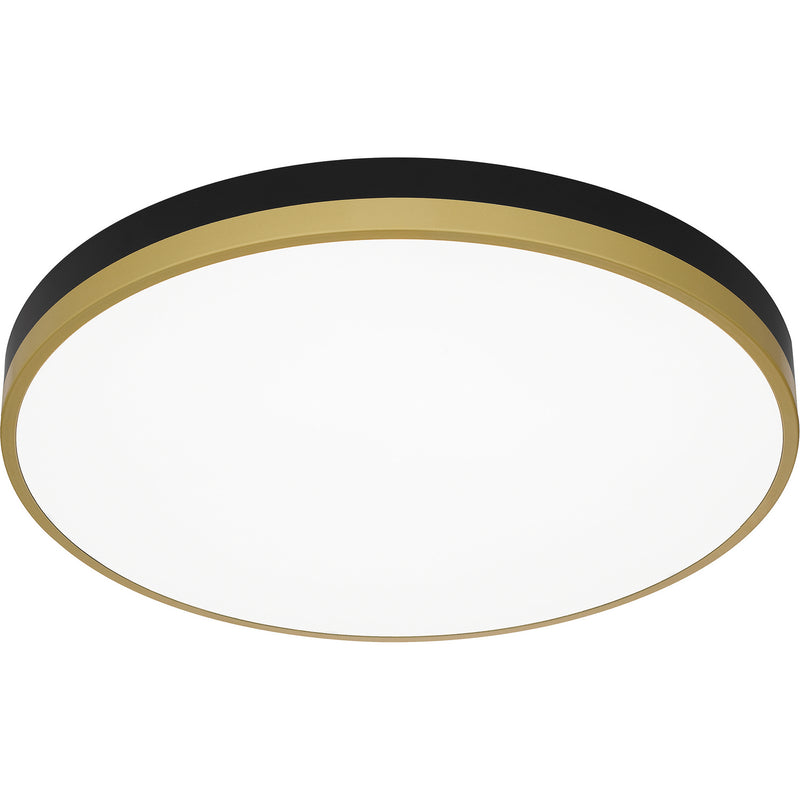 Quoizel WLN1620MBKG LED Flush Mount, Matte Black Gold