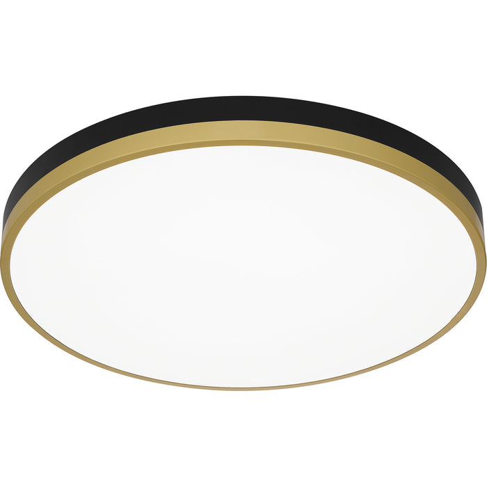 Quoizel WLN1620MBKG LED Flush Mount, Matte Black Gold
