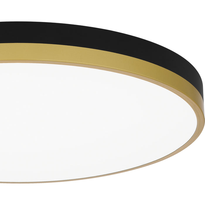 Quoizel WLN1620MBKG LED Flush Mount, Matte Black Gold