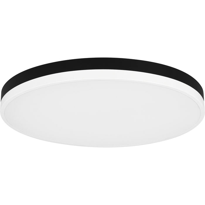 Quoizel WLN1620MBKW LED Flush Mount, Matte Black White