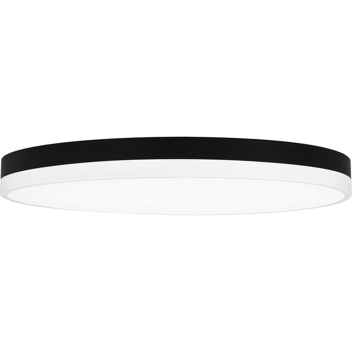 Quoizel WLN1620MBKW LED Flush Mount, Matte Black White