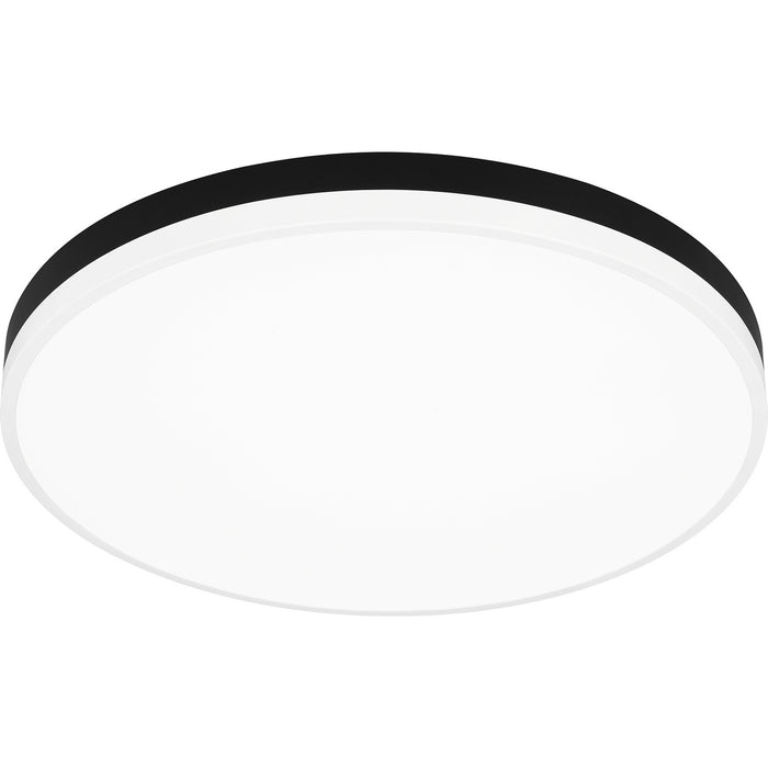 Quoizel WLN1620MBKW LED Flush Mount, Matte Black White
