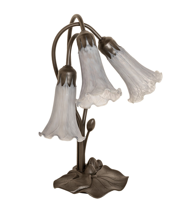 Meyda Tiffany 145927 Three Light Table Lamp, Mahogany Bronze