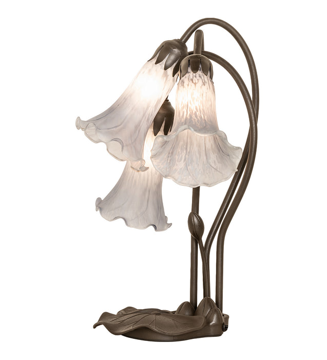 Meyda Tiffany 145927 Three Light Table Lamp, Mahogany Bronze