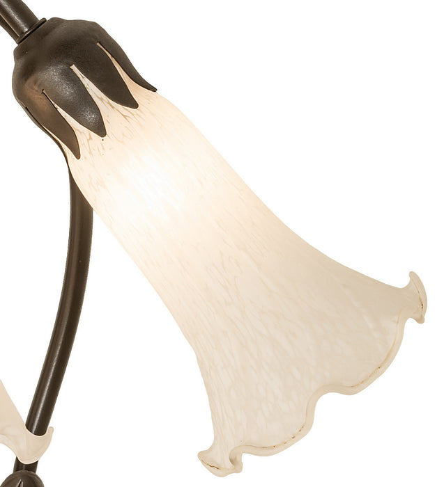 Meyda Tiffany 173809 Three Light Table Lamp, Mahogany Bronze