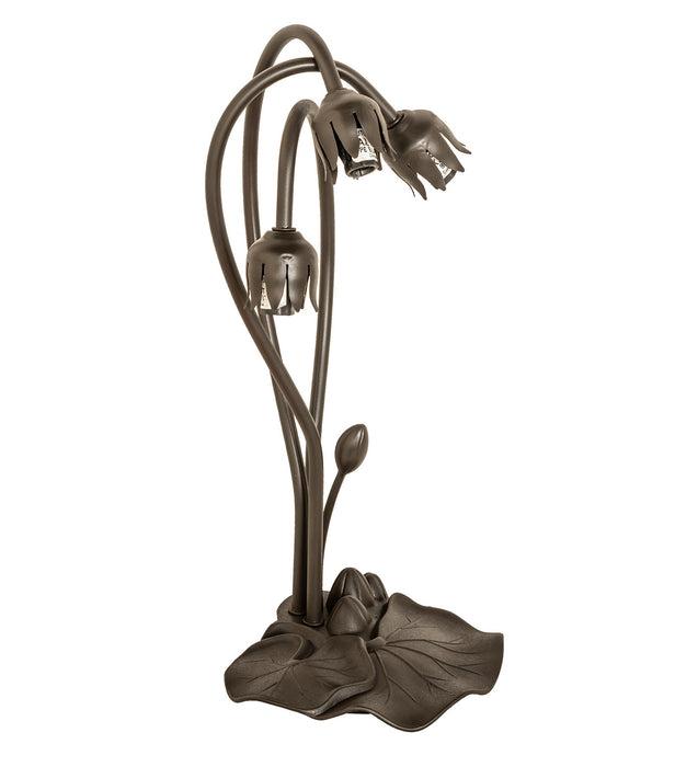 Meyda Tiffany 173809 Three Light Table Lamp, Mahogany Bronze
