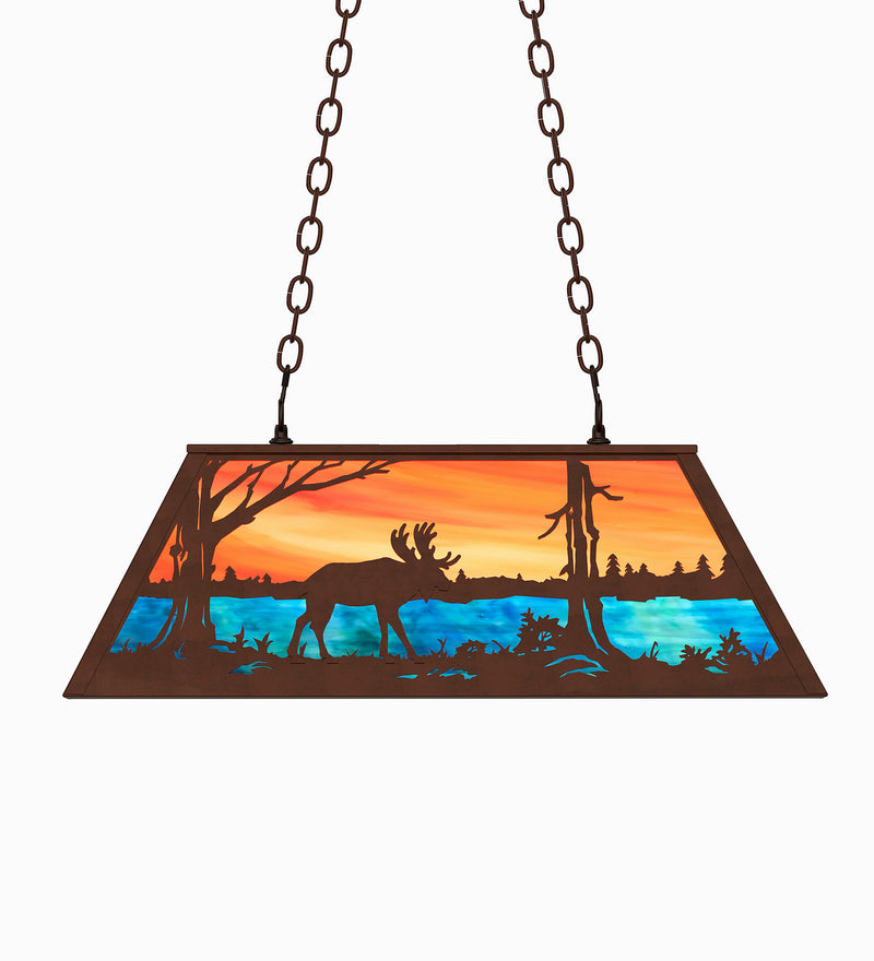 Meyda Tiffany 234285 Six Light Pendant, Mahogany Bronze