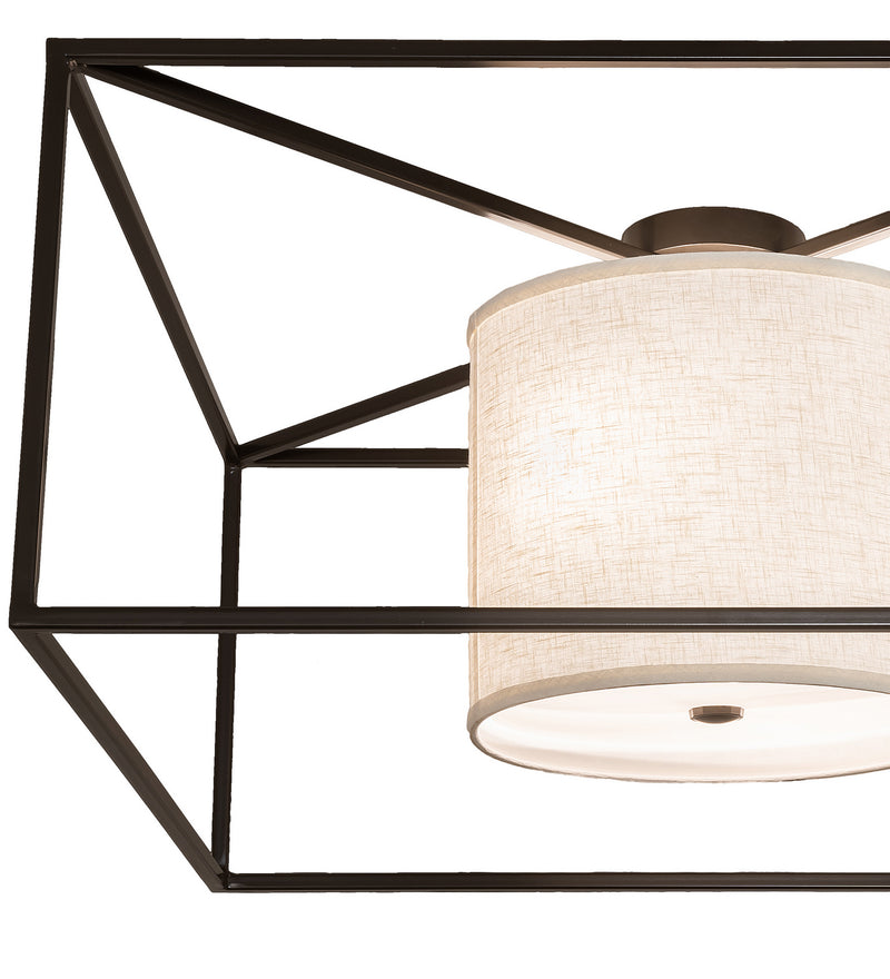 Meyda Tiffany 245563 Two Light Flushmount, Timeless Bronze