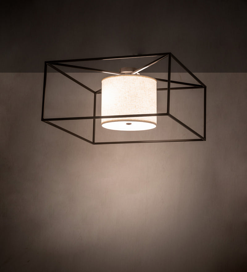 Meyda Tiffany 245563 Two Light Flushmount, Timeless Bronze