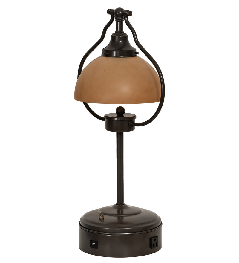 Meyda Tiffany 247040 One Light Table Lamp, Timeless Bronze