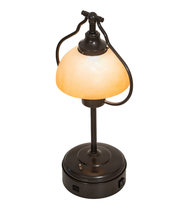 Meyda Tiffany 247040 One Light Table Lamp, Timeless Bronze