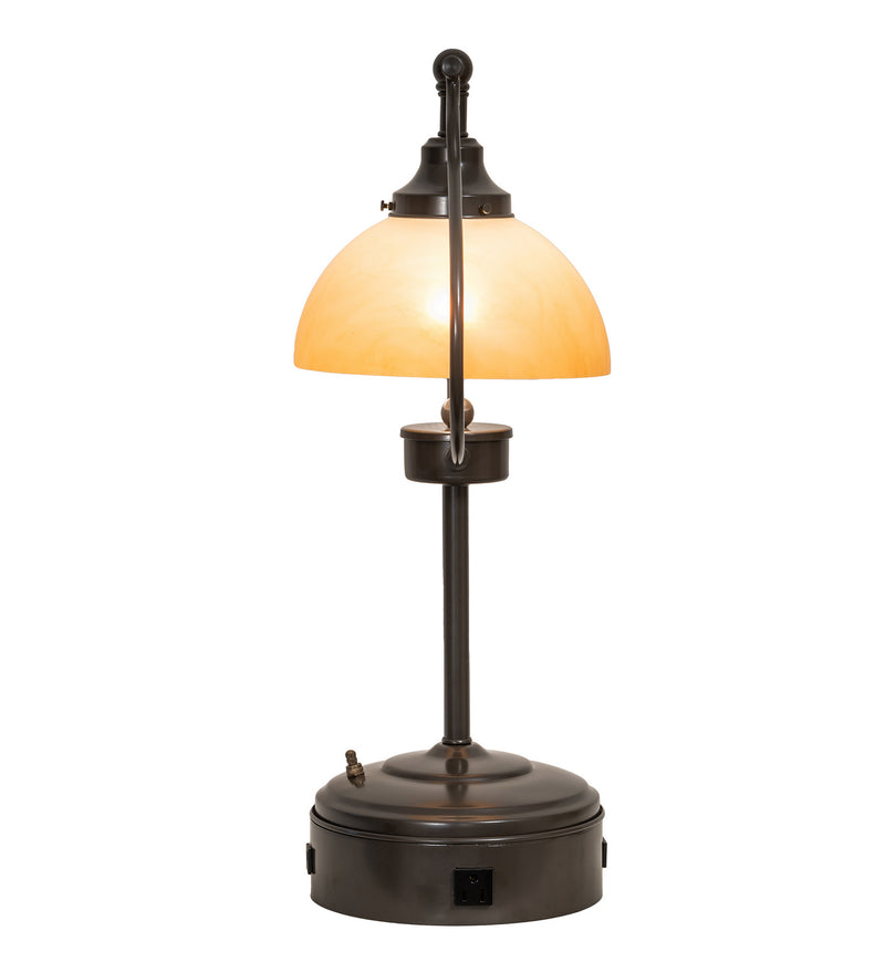 Meyda Tiffany 247040 One Light Table Lamp, Timeless Bronze