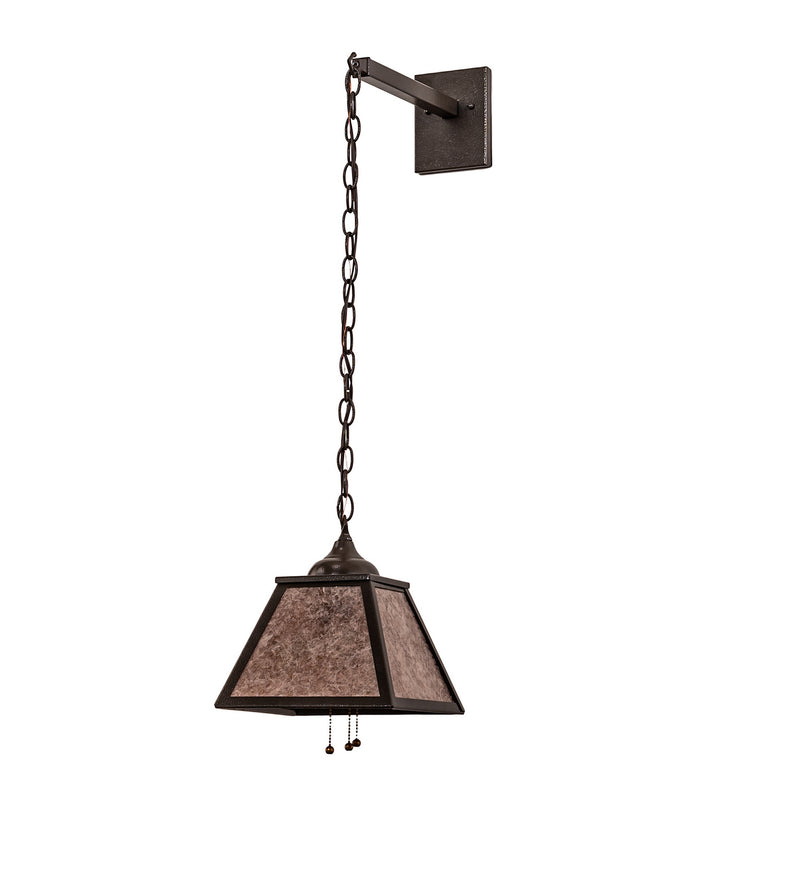 Meyda Tiffany 247645 Three Light Wall Sconce, Timeless Bronze Vein