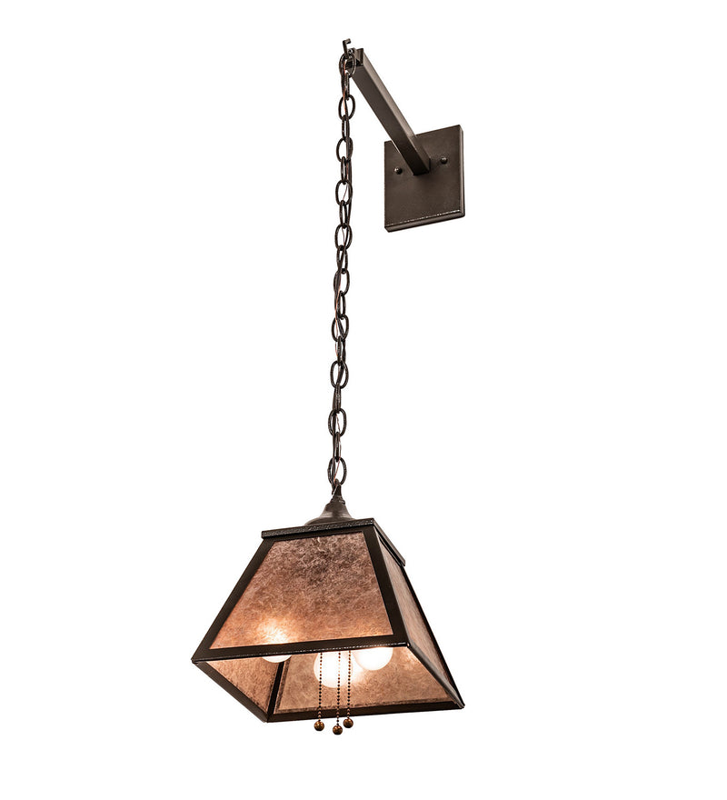 Meyda Tiffany 247645 Three Light Wall Sconce, Timeless Bronze Vein