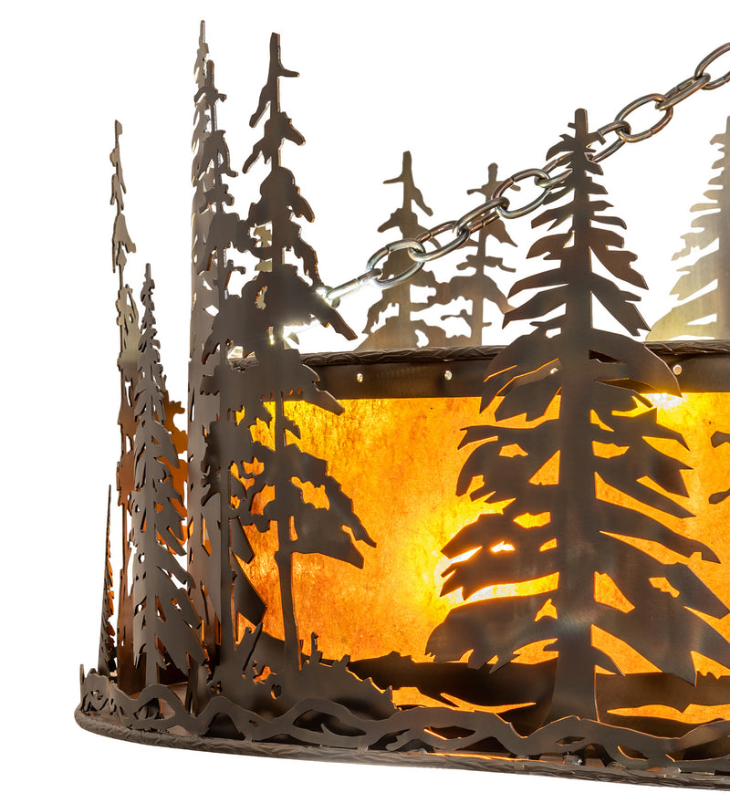 Meyda Tiffany 247782 24 Light Chandel-Air, Amber Mica