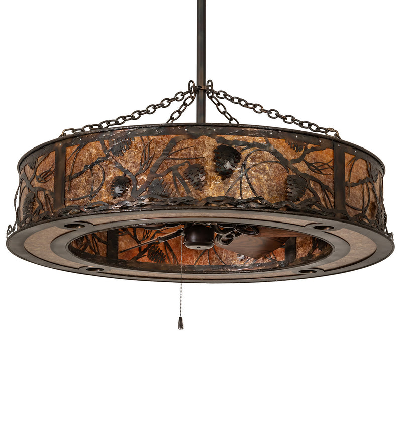 Meyda Tiffany 248513 12 Light Chandel-Air, Dark Burnished Antique Copper