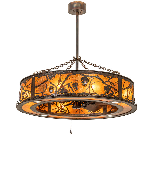 Meyda Tiffany 248513 12 Light Chandel-Air, Dark Burnished Antique Copper